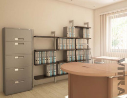 Vitra  - гардеробная система популярна для офисных помещений, так как полки и блоки с ящиками могут перемещаться по Вашему желанию на любую высоту.